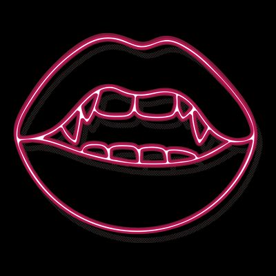 Neon Vampire Mouth T-Shirt
