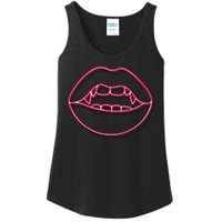 Neon Vampire Mouth Ladies Essential Tank