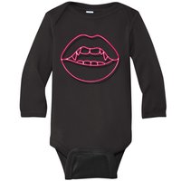 Neon Vampire Mouth Baby Long Sleeve Bodysuit