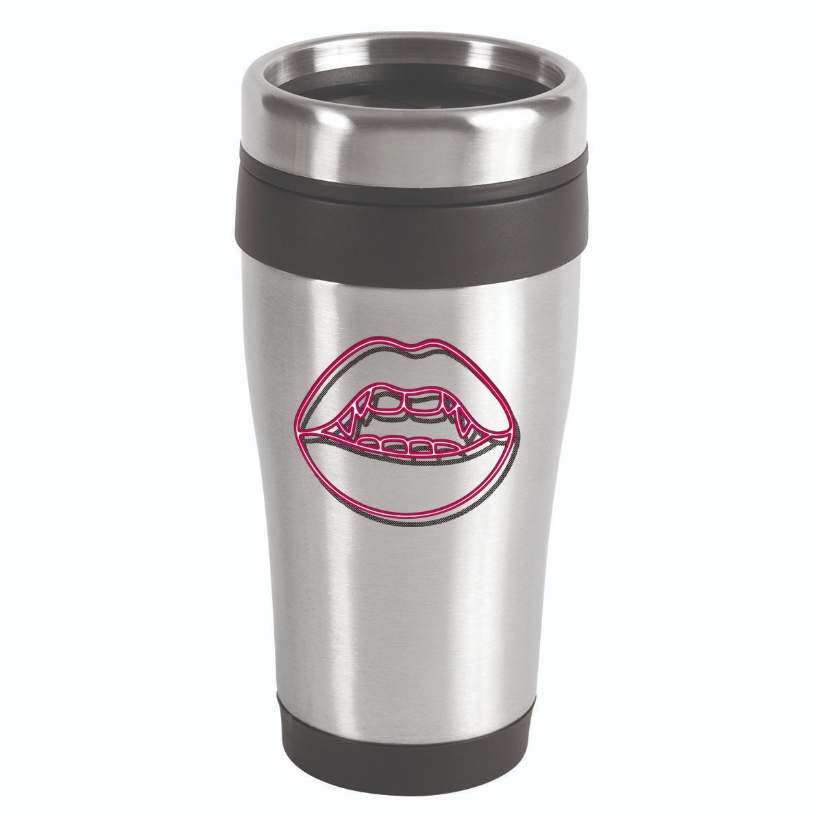 Neon Vampire Mouth 16oz Travel Tumbler
