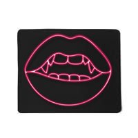 Neon Vampire Mouth Mousepad