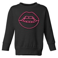 Neon Vampire Mouth Toddler Sweatshirt