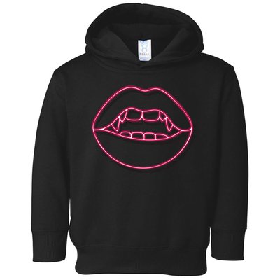 Neon Vampire Mouth Toddler Hoodie