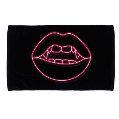 Neon Vampire Mouth Microfiber Hand Towel