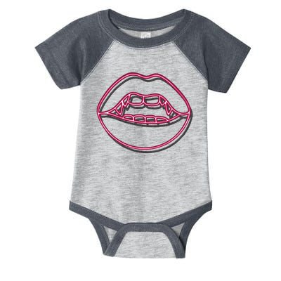 Neon Vampire Mouth Infant Baby Jersey Bodysuit