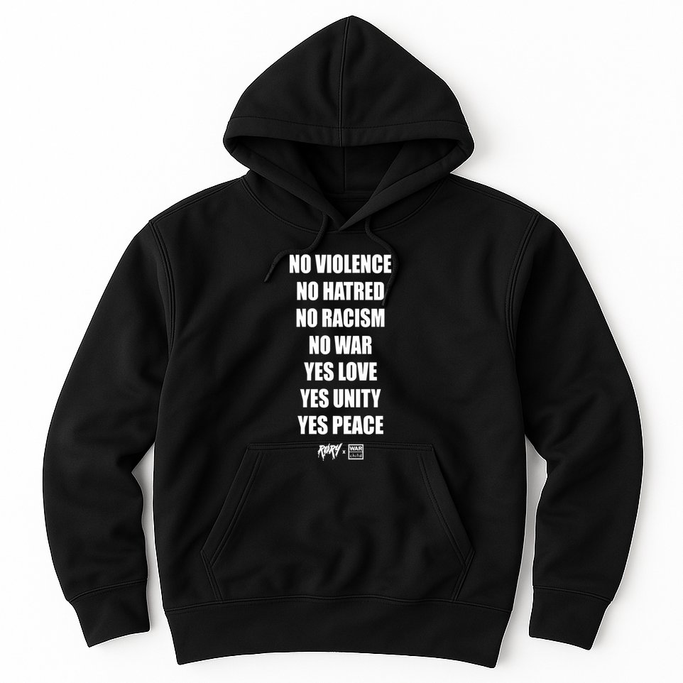 No Violence No Hatred No Racism No War Yes Love Yes Unity Yes Peace Hoodie