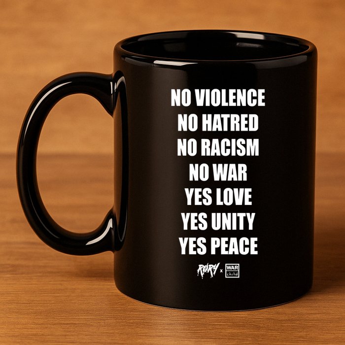 No Violence No Hatred No Racism No War Yes Love Yes Unity Yes Peace 11oz C Handle Ceramic Mug