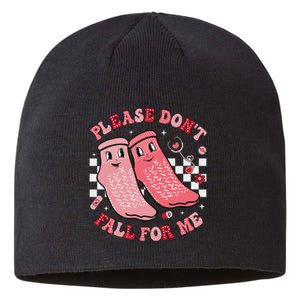 Nurse Valentine Non Slip Socks Please DonT Fall For Me Sustainable Beanie