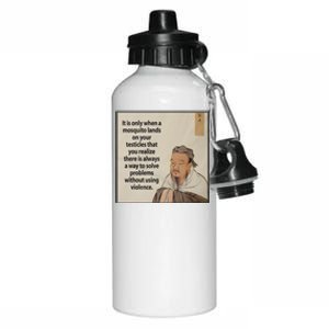 Non Violence Aluminum Water Bottle