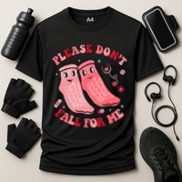Nurse Valentine Non Slip Socks Please Dont Fall For Me Cooling Performance Crew T-Shirt