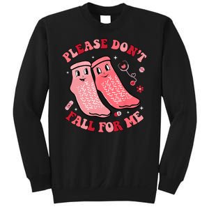 Nurse Valentine Non Slip Socks Please Dont Fall For Me Sweatshirt