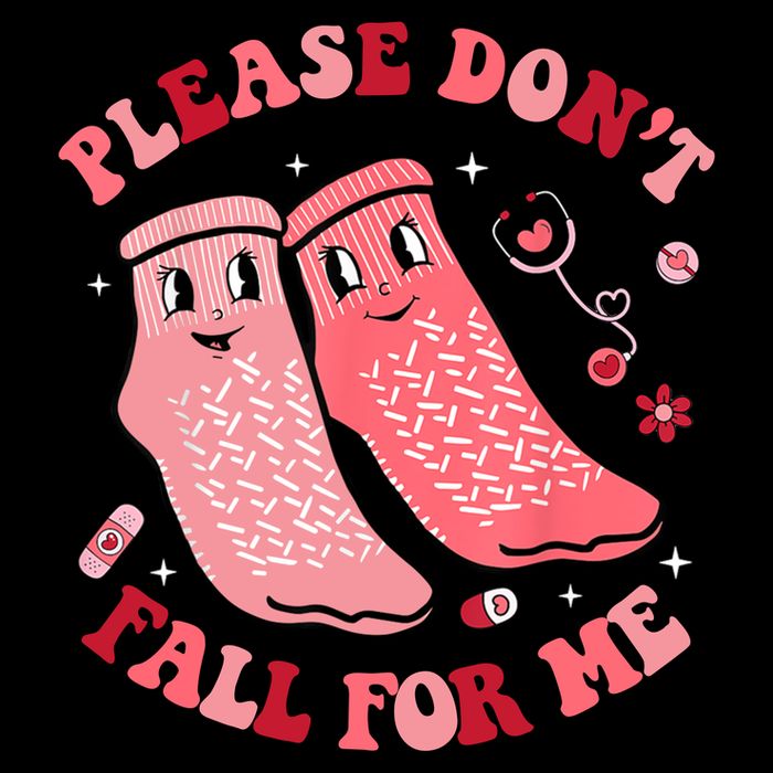 Nurse Valentine Non Slip Socks Please Dont Fall For Me Backpack