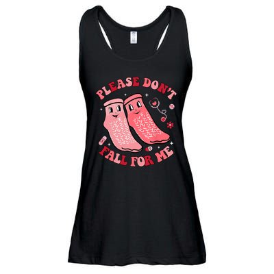 Nurse Valentine Non Slip Socks Please Dont Fall For Me Ladies Essential Flowy Tank