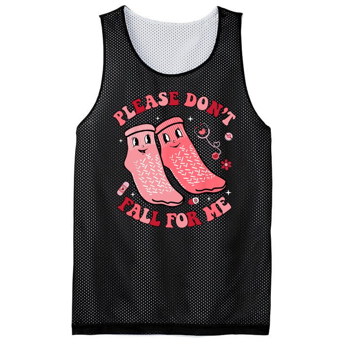 Nurse Valentine Non Slip Socks Please Dont Fall For Me Mesh Reversible Basketball Jersey Tank