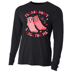 Nurse Valentine Non Slip Socks Please Dont Fall For Me Cooling Performance Long Sleeve Crew