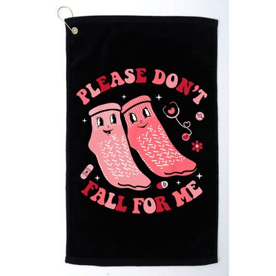 Nurse Valentine Non Slip Socks Please Dont Fall For Me Golf Towel