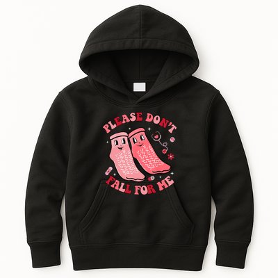 Nurse Valentine Non Slip Socks Please Dont Fall For Me Kids Hoodie