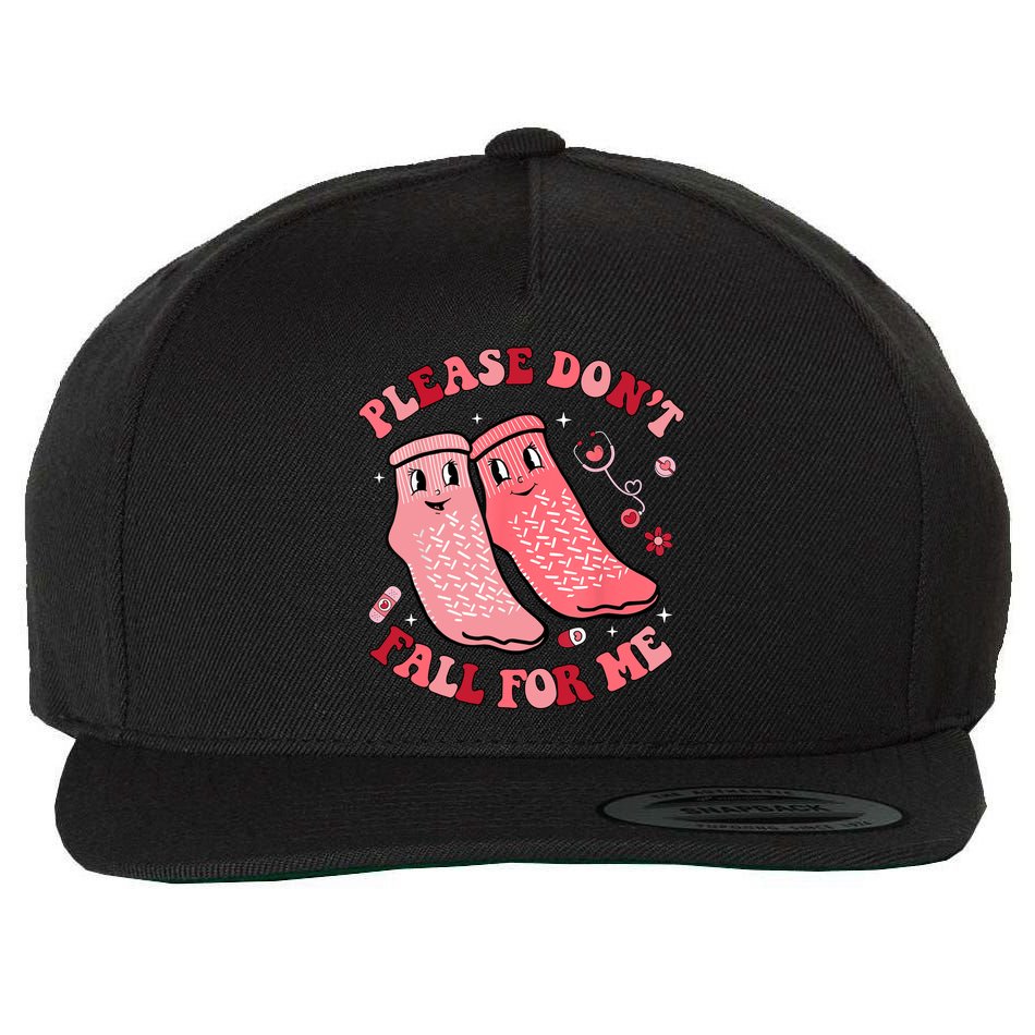 Nurse Valentine Non Slip Socks Please Dont Fall For Me Wool Snapback Cap