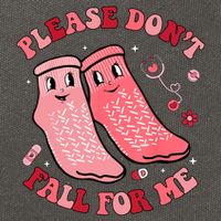 Nurse Valentine Non Slip Socks Please Dont Fall For Me Cotton Canvas Backpack
