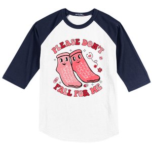 Nurse Valentine Non Slip Socks Please Dont Fall For Me Baseball Sleeve Shirt