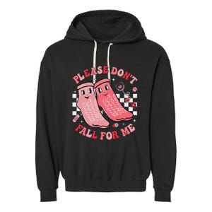 Nurse Valentine Non Slip Socks Please DonT Fall For Me Garment-Dyed Fleece Hoodie