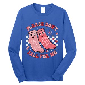 Nurse Valentine Non Slip Socks Please DonT Fall For Me Long Sleeve Shirt