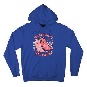 Nurse Valentine Non Slip Socks Please DonT Fall For Me Tall Hoodie