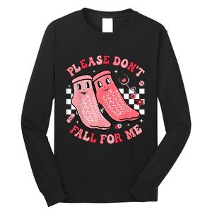 Nurse Valentine Non Slip Socks Please DonT Fall For Me Long Sleeve Shirt