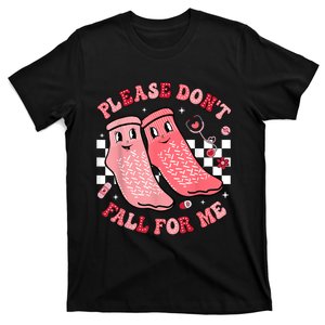 Nurse Valentine Non Slip Socks Please DonT Fall For Me T-Shirt