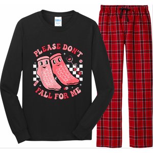 Nurse Valentine Non Slip Socks Please DonT Fall For Me Long Sleeve Pajama Set