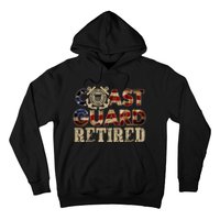 Na Vy Retirement Military Gift Retired Coast Guard Veteran Vintage Veterans Day Hoodie