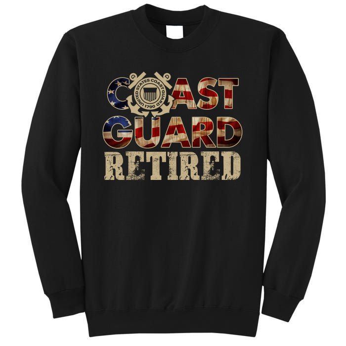 Na Vy Retirement Military Gift Retired Coast Guard Veteran Vintage Veterans Day Sweatshirt