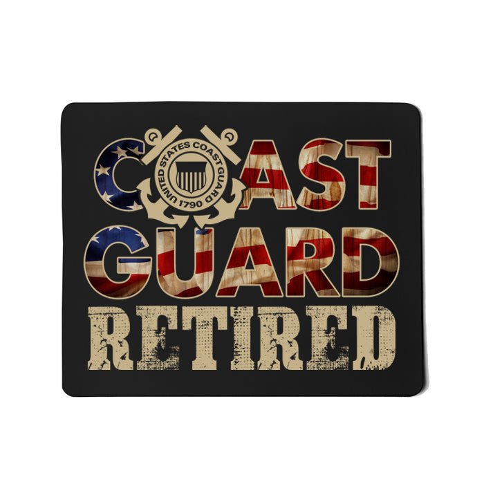 Na Vy Retirement Military Gift Retired Coast Guard Veteran Vintage Veterans Day Mousepad