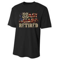 Na Vy Retirement Military Gift Retired Coast Guard Veteran Vintage Veterans Day Performance Sprint T-Shirt