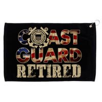 Na Vy Retirement Military Gift Retired Coast Guard Veteran Vintage Veterans Day Grommeted Golf Towel