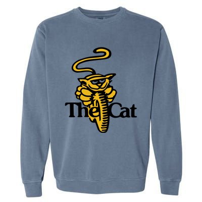 New Vintage Style Trials Motorcycle Yamaha Cat Garment-Dyed Sweatshirt