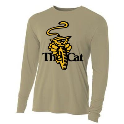 New Vintage Style Trials Motorcycle Yamaha Cat Cooling Performance Long Sleeve Crew