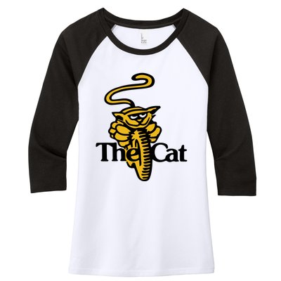 New Vintage Style Trials Motorcycle Yamaha Cat Women's Tri-Blend 3/4-Sleeve Raglan Shirt