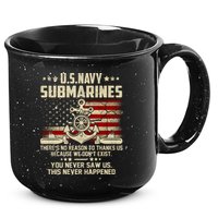 Na Vy Submarines Theres No Reason To Thank Us We Dont Exis 15oz Campfire Ceramic Mug