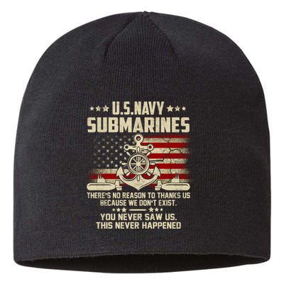 Na Vy Submarines Theres No Reason To Thank Us We Dont Exis Sustainable Beanie