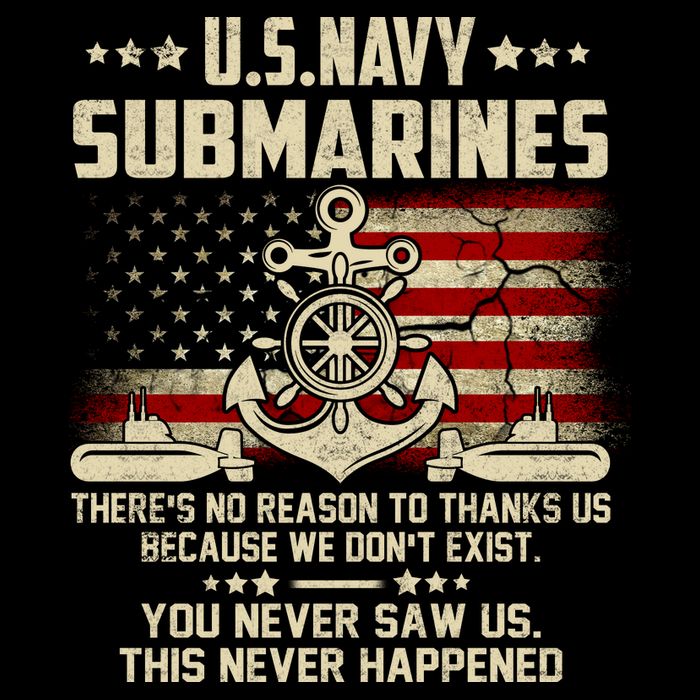 Na Vy Submarines Theres No Reason To Thank Us We Dont Exis 16 in Basic Backpack