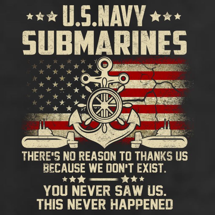 Na Vy Submarines Theres No Reason To Thank Us We Dont Exis 25L Jumbo Tote