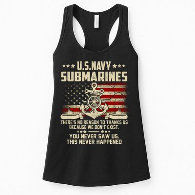 Na Vy Submarines Theres No Reason To Thank Us We Dont Exis Womens Tank Top