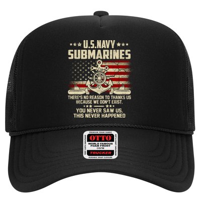 Na Vy Submarines Theres No Reason To Thank Us We Dont Exis Trucker Hat