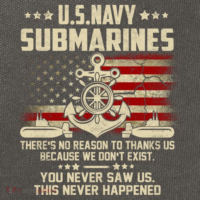 Na Vy Submarines Theres No Reason To Thank Us We Dont Exis Cotton Canvas Backpack