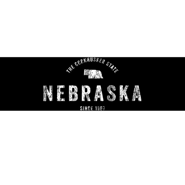 Nebraska Vintage Sports Design Retro Ne Bumper Sticker