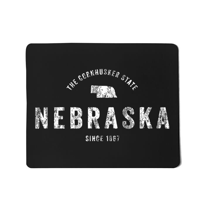 Nebraska Vintage Sports Design Retro Ne Mousepad