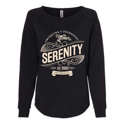 NEW Vintage Serenity Smuggling And Transport Firefly Womens California Wash Sweatshirt