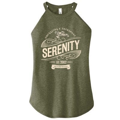 NEW Vintage Serenity Smuggling And Transport Firefly Women’s Perfect Tri Rocker Tank