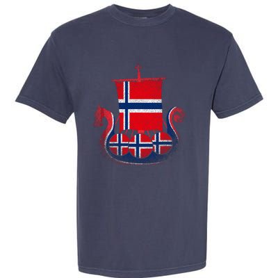 Norwegian Viking Ship Norway Garment-Dyed Heavyweight T-Shirt